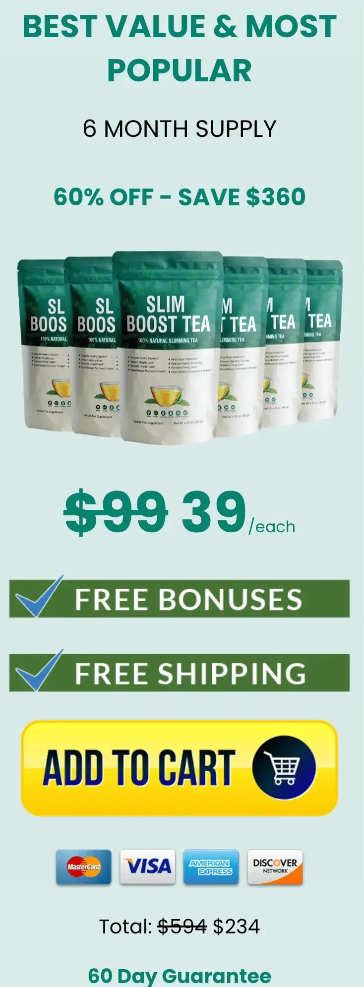 Slim Boost Tea Bottle best value most popular