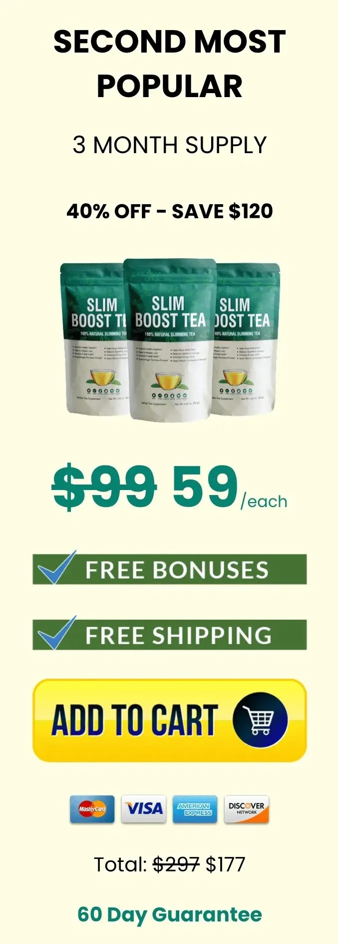 Slim Boost Tea Bottle second most popular